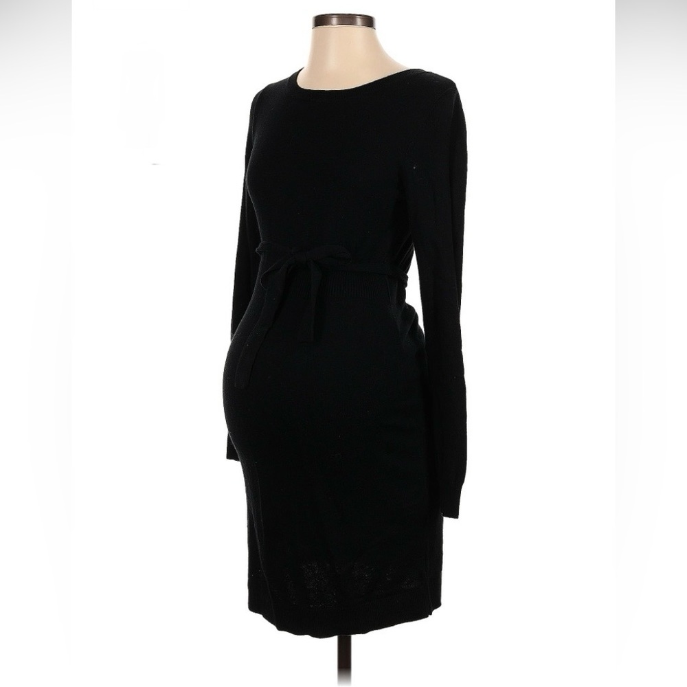 Liz Lange for Target Maternity Black Long Sleeved Comfy Dress - Small